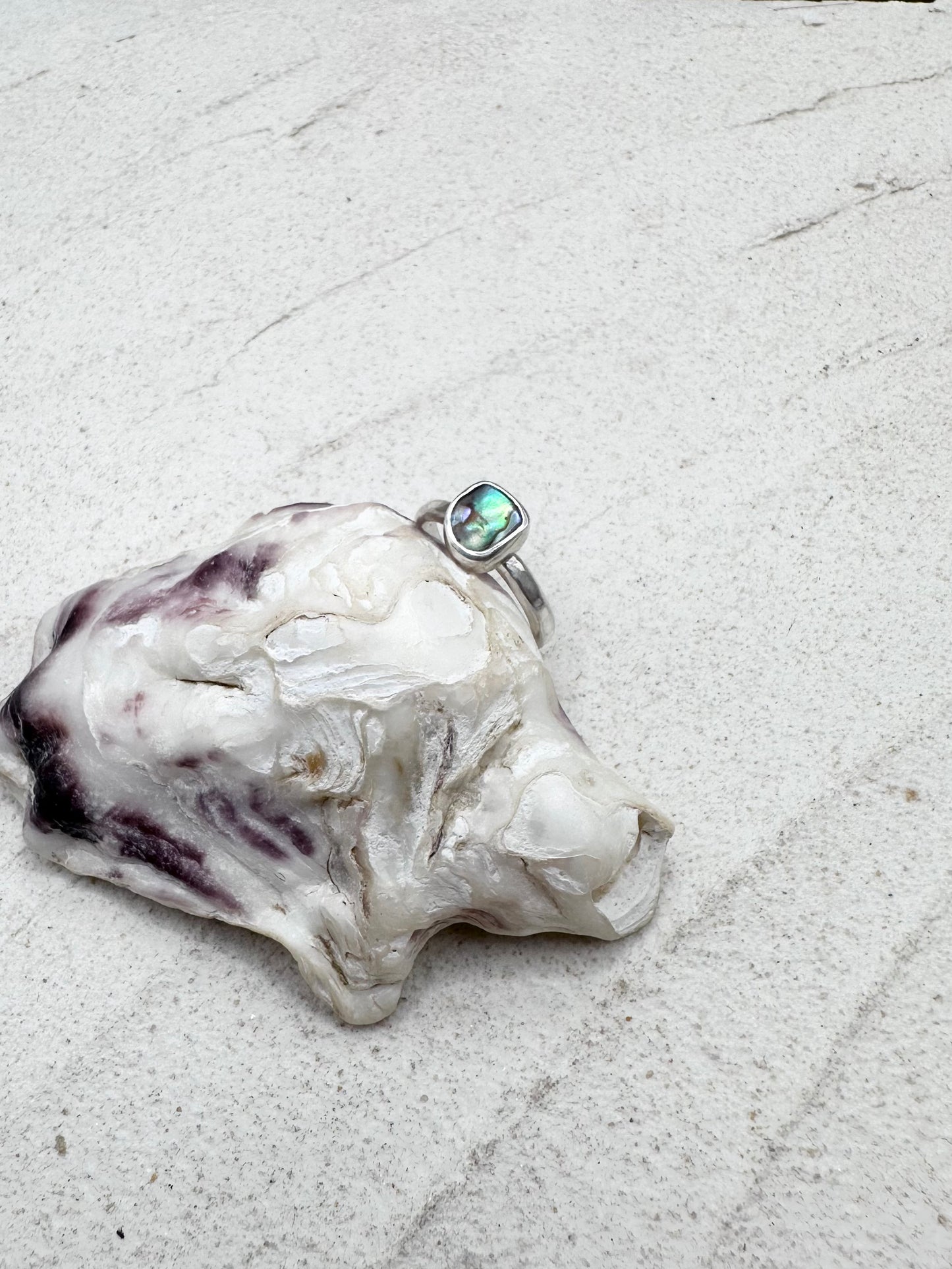 Abalone Ring Silver