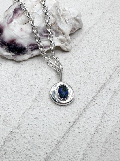 Chrysocolla Sunseeker Pendant Silver