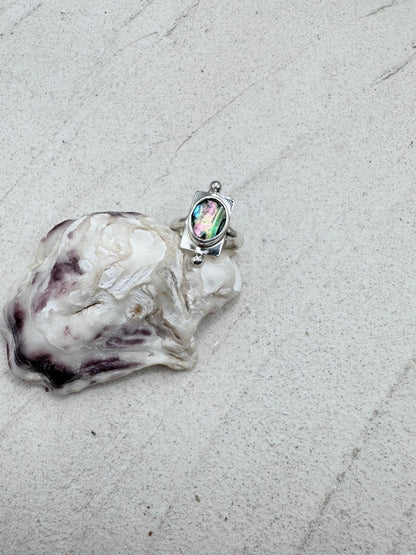 Abalone Wayfinder Ring Silver