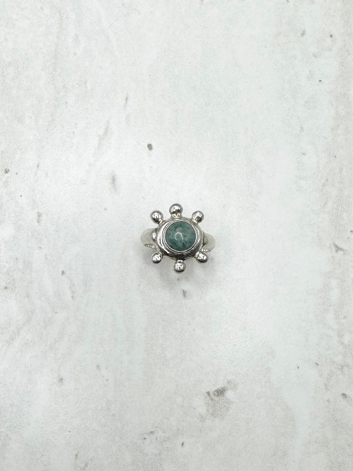 Amazonite Sunseeker Ring Silver