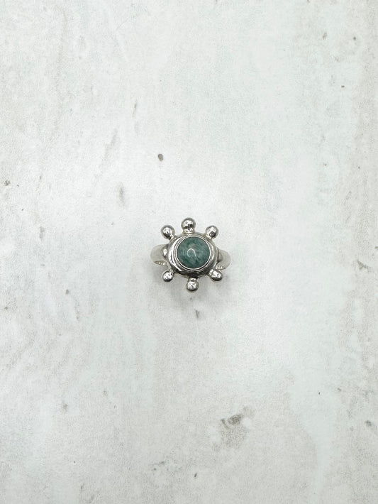 Amazonite Sunseeker Ring Silver
