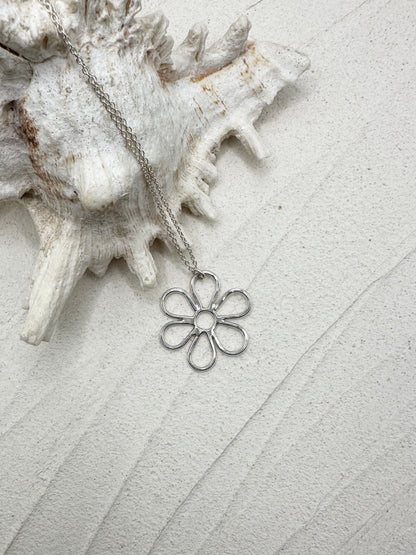 Sterling Silver Flower Power Pendant