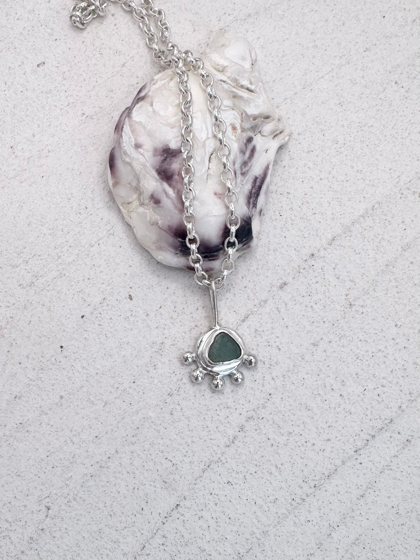 Teal Sunseeker Pendant Silver