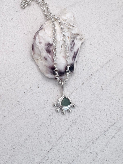 Teal Sunseeker Pendant Silver