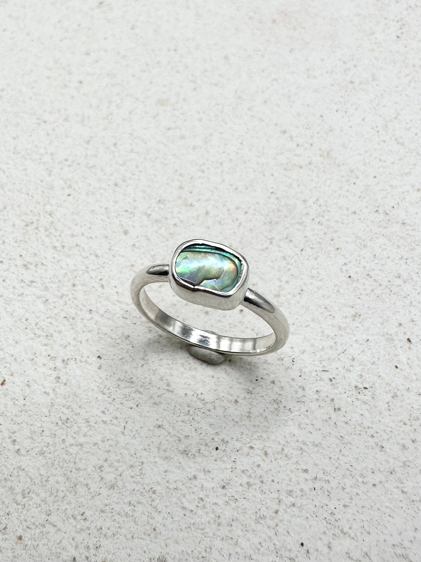 Abalone Ring Silver